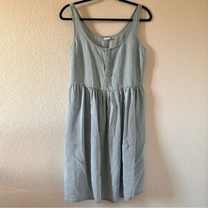LASCANA Chambray Tank Top Dress Light Wash Women Sz 4